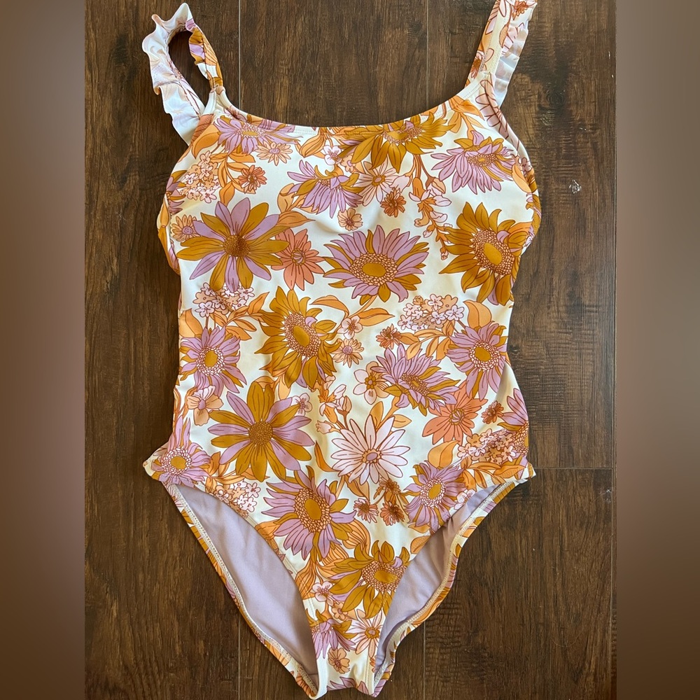 Retro Floral Swimsuit
